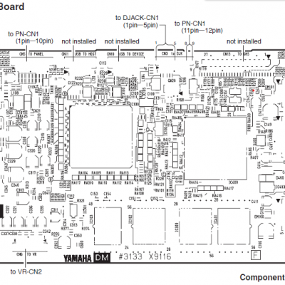 CARTE YAMAHA d'origine : DM  S7046 pour YDP-161 X9116 #3133