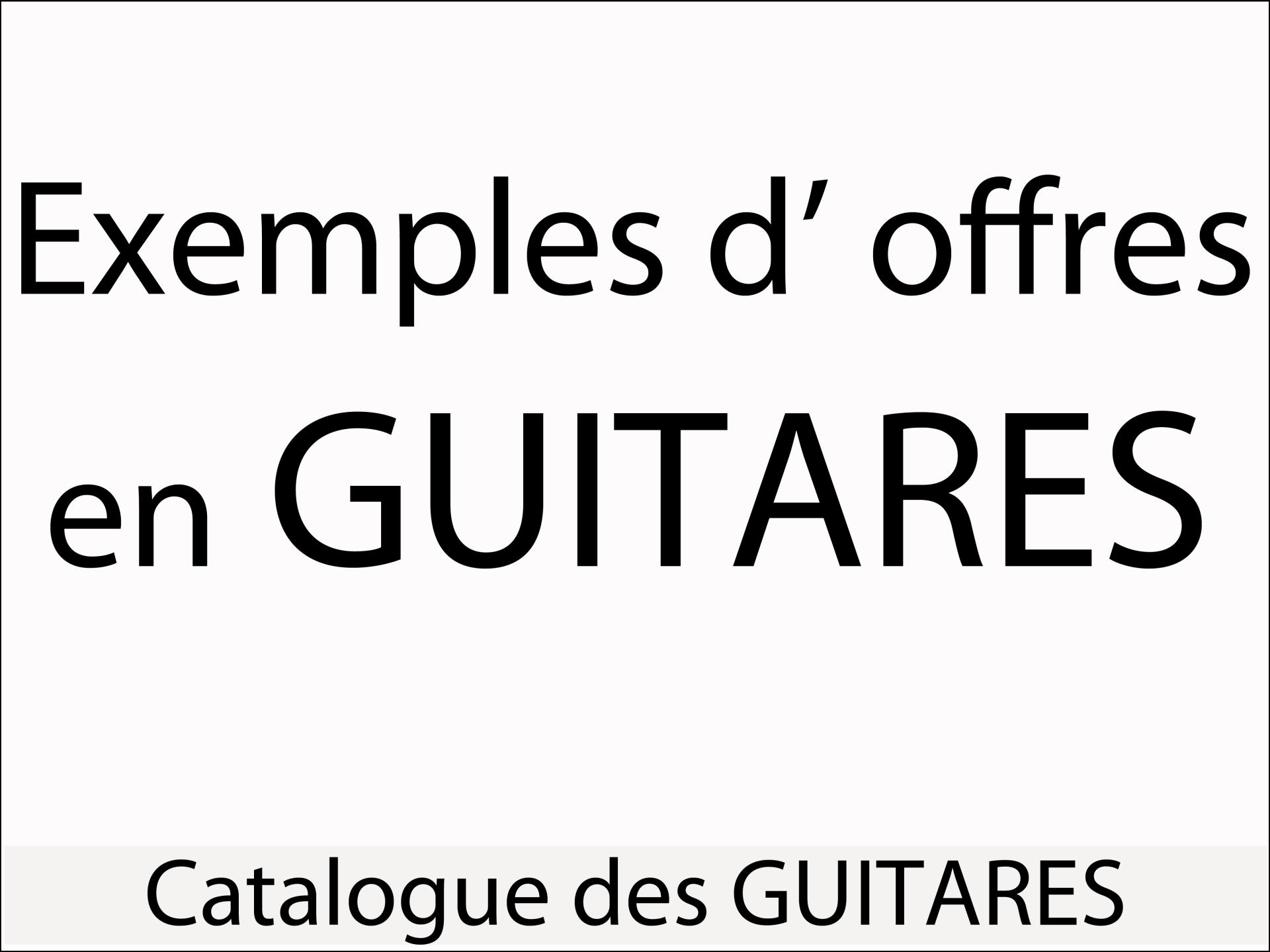 Guitares exemples