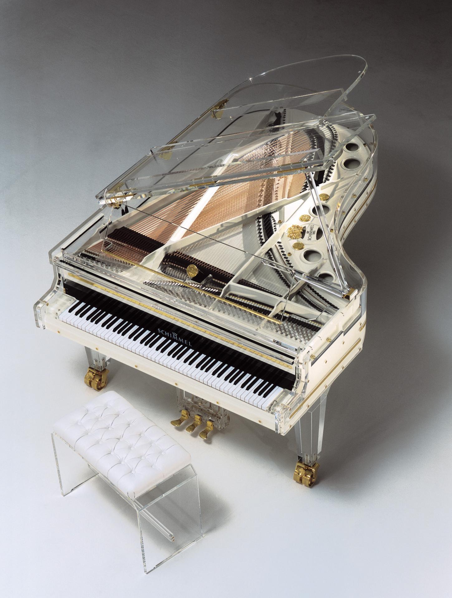 Piano à queue SCHIMMEL K-213-GLAS transparent