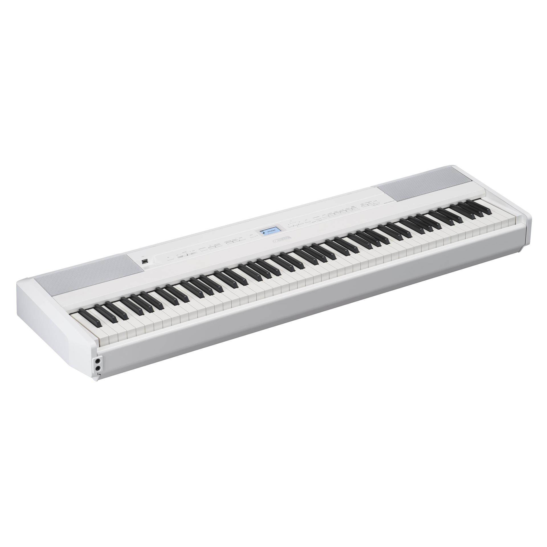 Piano portable YAMAHA piano P525-WH Blanc avec clavier GrandTouch S